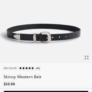 Madewell skinny western belt size M